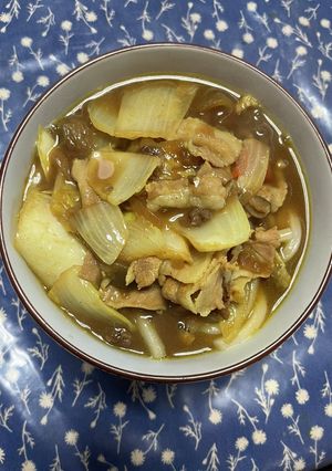 簡単リメイク、カレーうどん-レシピのメイン写真