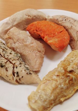 冷凍ササミでいろいろ味付サラダチキン-レシピのメイン写真