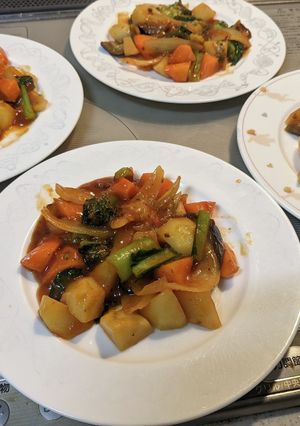 残ったミートソースで野菜炒め-レシピのメイン写真