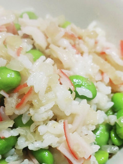節約!枝豆とカニカマの混ぜご飯-レシピのメイン写真