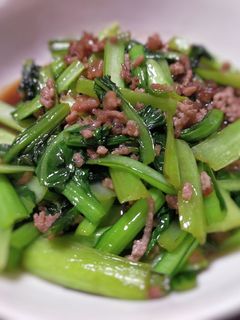 小松菜のそぼろ煮-レシピのメイン写真