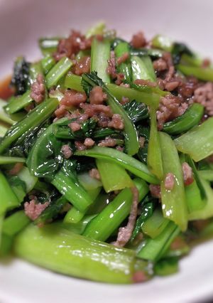 小松菜のそぼろ煮-レシピのメイン写真