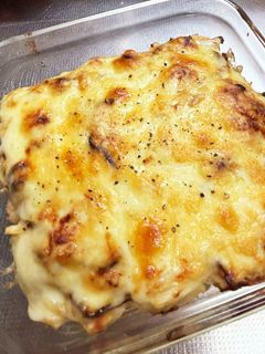 厚揚げと玉ねぎのツナ味噌マヨチーズ焼き。-レシピのメイン写真