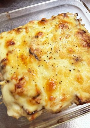 厚揚げと玉ねぎのツナ味噌マヨチーズ焼き。-レシピのメイン写真