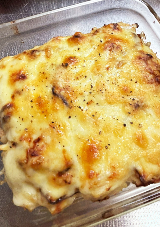 厚揚げと玉ねぎのツナ味噌マヨチーズ焼き。-レシピのメイン写真