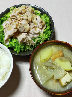 冷しゃぶとゆで汁利用の肉なし豚汁-レシピのメイン写真