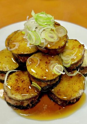 あっさり美味しいナスの鶏ミンチはさみ揚げ-レシピのメイン写真