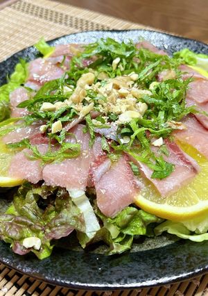 季節の魚で✨和風カルパッチョ-レシピのメイン写真