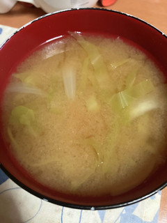 簡単キャベツde玉葱deじゃがいも味噌汁-レシピのメイン写真