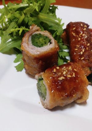 春菊の肉巻き-レシピのメイン写真