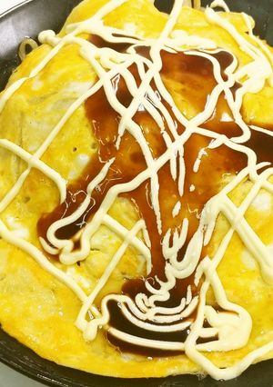 カリッと焼いた麺!オム焼きそば★動画あり-レシピのメイン写真