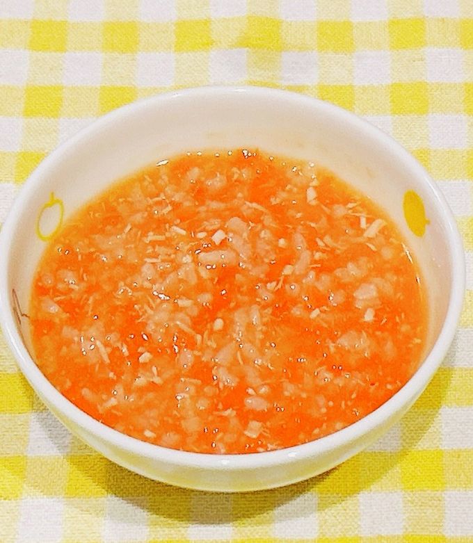 【離乳食中期】レンジで簡単♪チキンライス-レシピのメイン写真