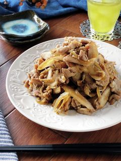 簡単節約☆豚こまと牛蒡のしぐれ煮。-レシピのメイン写真