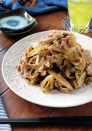 簡単節約☆豚こまと牛蒡のしぐれ煮。-レシピのメイン写真