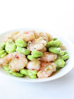 メチャうま【エビとそら豆のペペロン炒め】-レシピのメイン写真