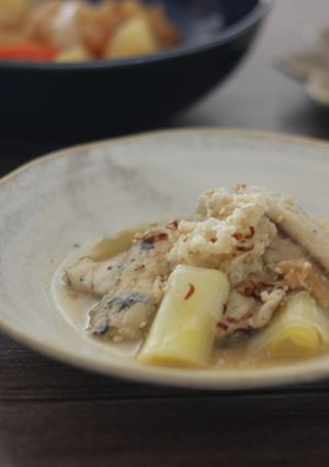レンジで作る、さんまとねぎのみそみぞれ煮-レシピのメイン写真