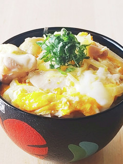 白だしで簡単親子丼☆受験生夜食レンジ昼食-レシピのメイン写真