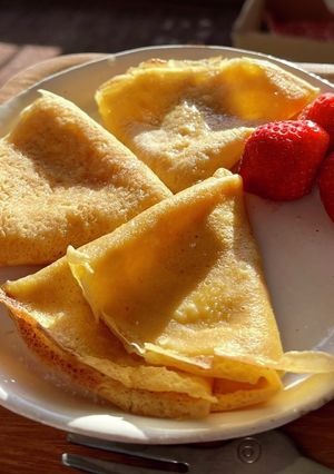 生米で作る英国パンケーキ(クレープ風)-レシピのメイン写真