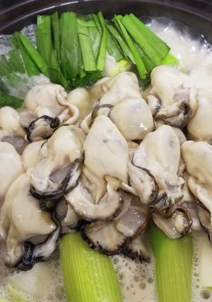 牡蠣の濃厚白鶏鍋♪-レシピのメイン写真