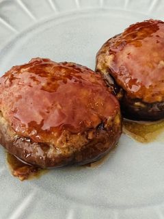 肉厚椎茸の肉詰め(甘辛ダレ)-レシピのメイン写真