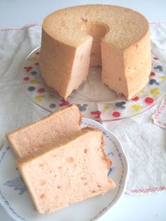 さくらシフォンケーキ-レシピのメイン写真