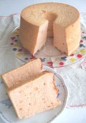 さくらシフォンケーキ-レシピのメイン写真