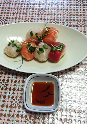 丸ラップ包み寿司-レシピのメイン写真