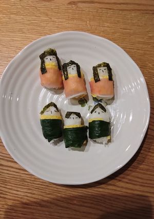 簡単！俵おにぎりでお雛様！-レシピのメイン写真