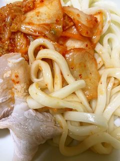 簡単豚キムチうどん-レシピのメイン写真