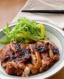 ＊ほったらかし＊鶏もも肉の梅にんにく煮＊