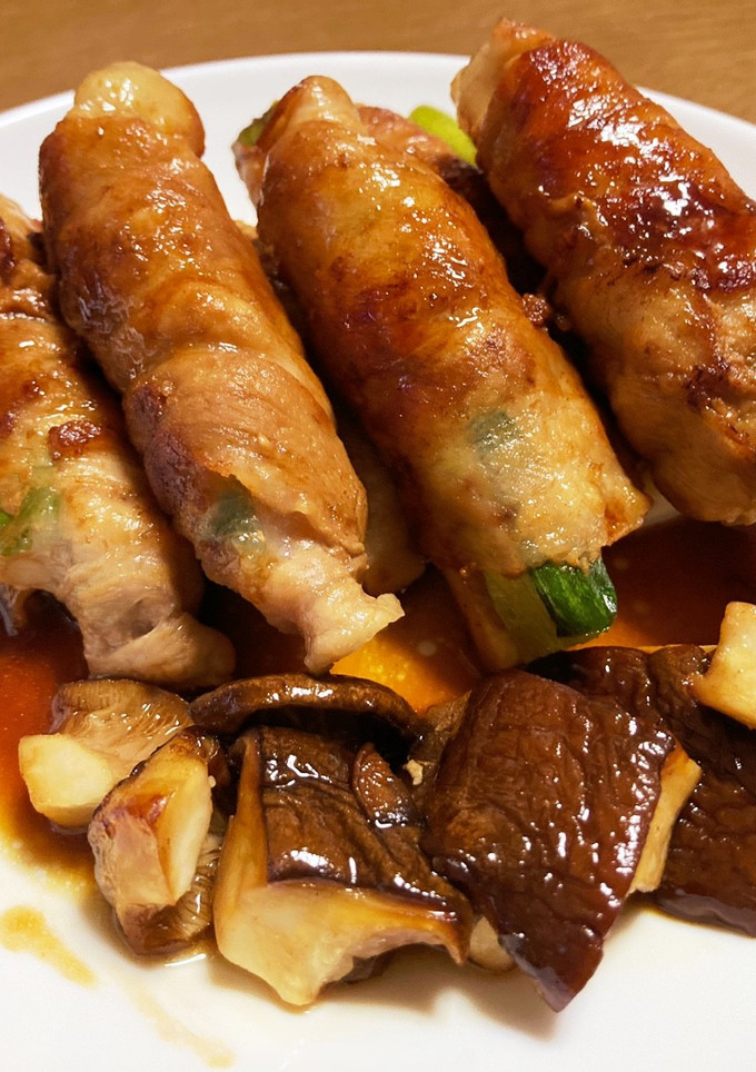青ネギとエリンギの肉巻き-レシピのメイン写真