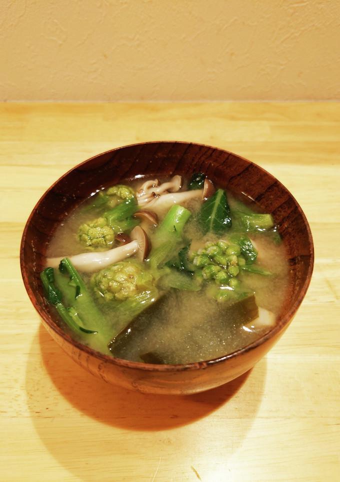 アレッタとふきのとうの味噌汁-レシピのメイン写真