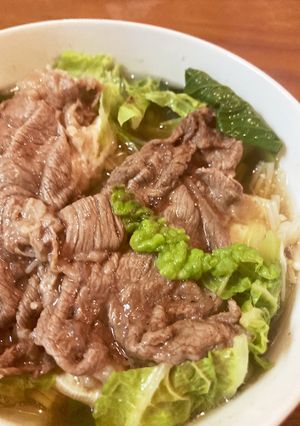 【レンチン】ひとりごはん☆牛肉の野菜鍋-レシピのメイン写真