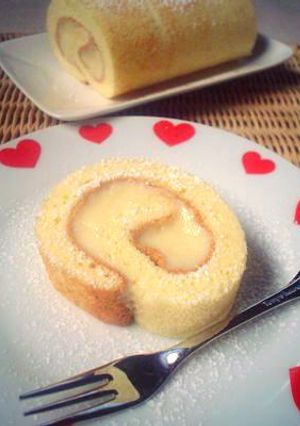 ホットケーキミックスでカスタードロール-レシピのメイン写真