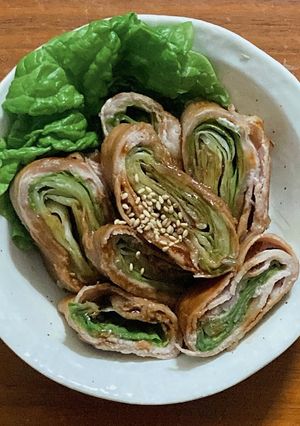 肉巻きレタス-レシピのメイン写真