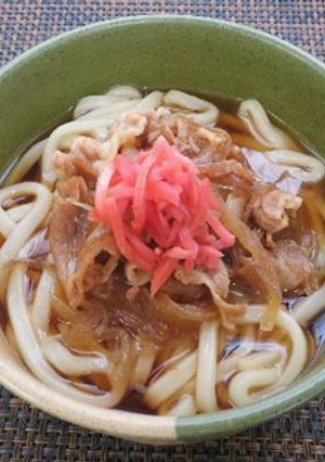 田原市産豚肉の生姜焼きのせうどん-レシピのメイン写真