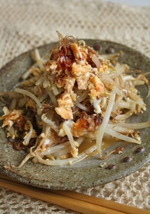 風味香ばし♪　おかタマのもやし山-レシピのメイン写真