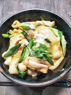 あぶら揚げの卵とじ丼-レシピのメイン写真