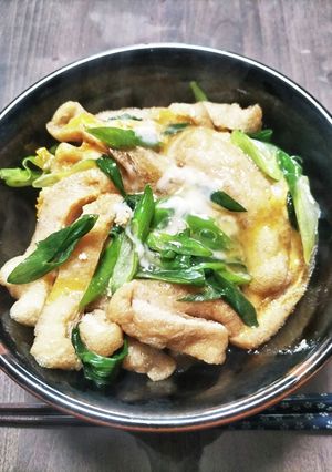 あぶら揚げの卵とじ丼-レシピのメイン写真
