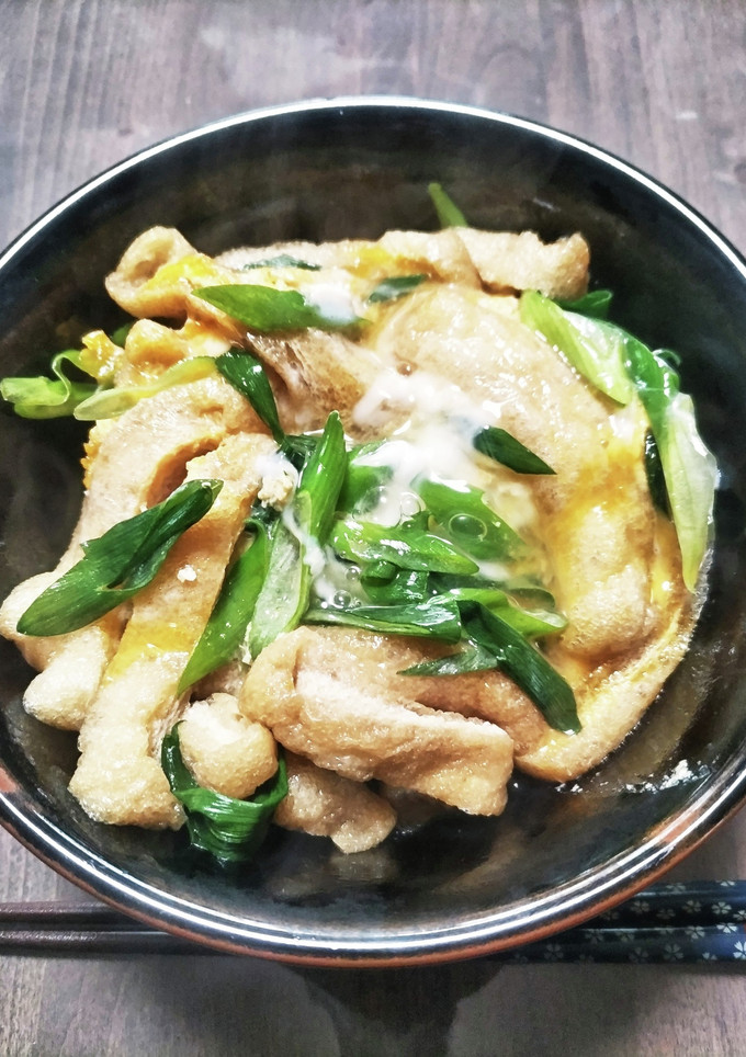 あぶら揚げの卵とじ丼-レシピのメイン写真