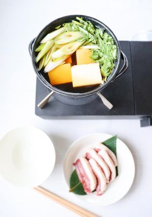 簡単手軽に美味しい【鴨しゃぶ鍋】-レシピのメイン写真
