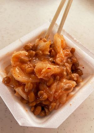 納豆のパックで洗い物なし☆納豆キムチ餅-レシピのメイン写真