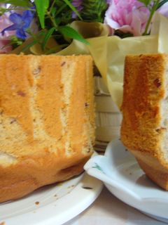 小豆たっぷり♡きな粉と小豆のシフォン-レシピのメイン写真