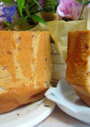 小豆たっぷり♡きな粉と小豆のシフォン-レシピのメイン写真