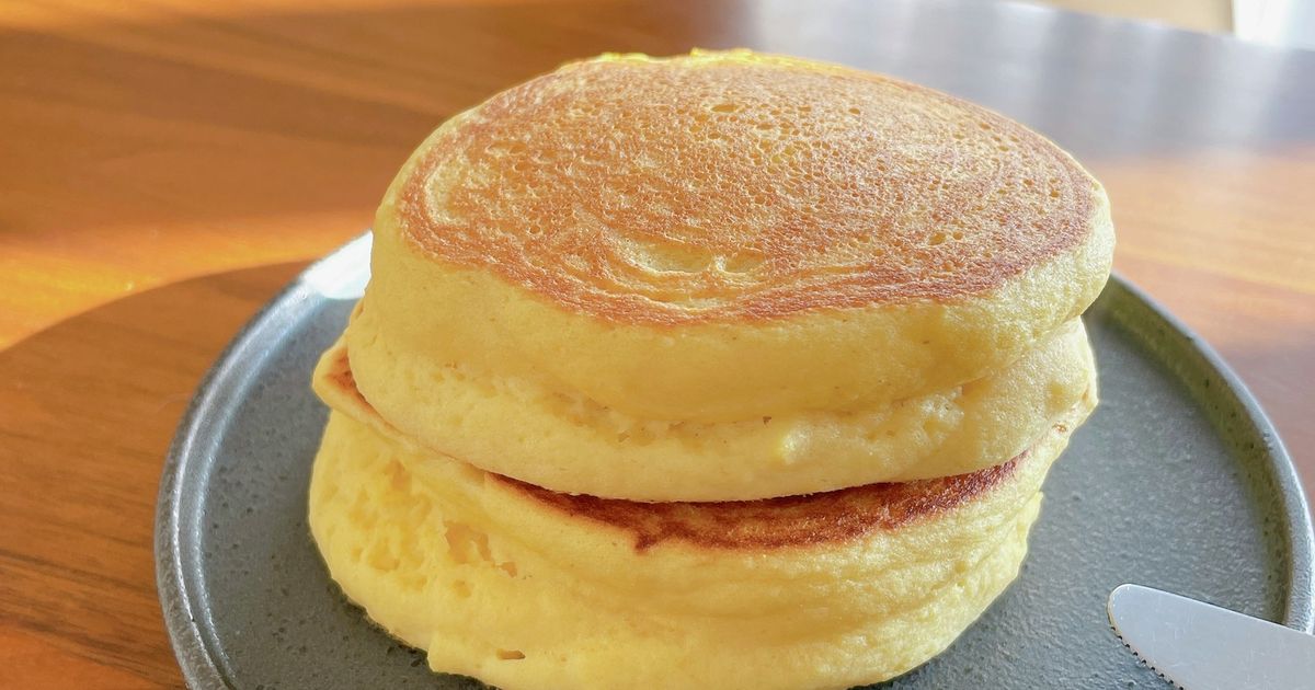 マイパンケーキ 泡立て＆型不要！喫茶店風厚焼きパンケーキ by いおミニマル美容飯