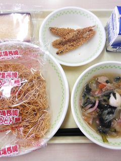 ★学校給食★きくらげ入り皿うどん-レシピのメイン写真