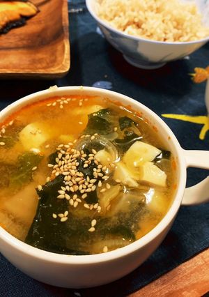 キムチみそ汁-レシピのメイン写真