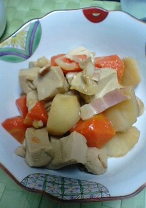 節約レシピ☆高野豆腐で☆肉じゃが風-レシピのメイン写真
