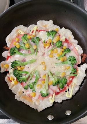 お餅のピザ-レシピのメイン写真