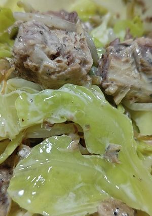 サバ缶キャベツでマヨネーズ(レンジで)-レシピのメイン写真